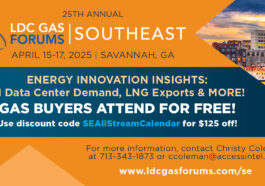 Register Now for the 25th Annual LDC Gas Forum Southeast April 15 - 17, 2025 - Savannah, GA