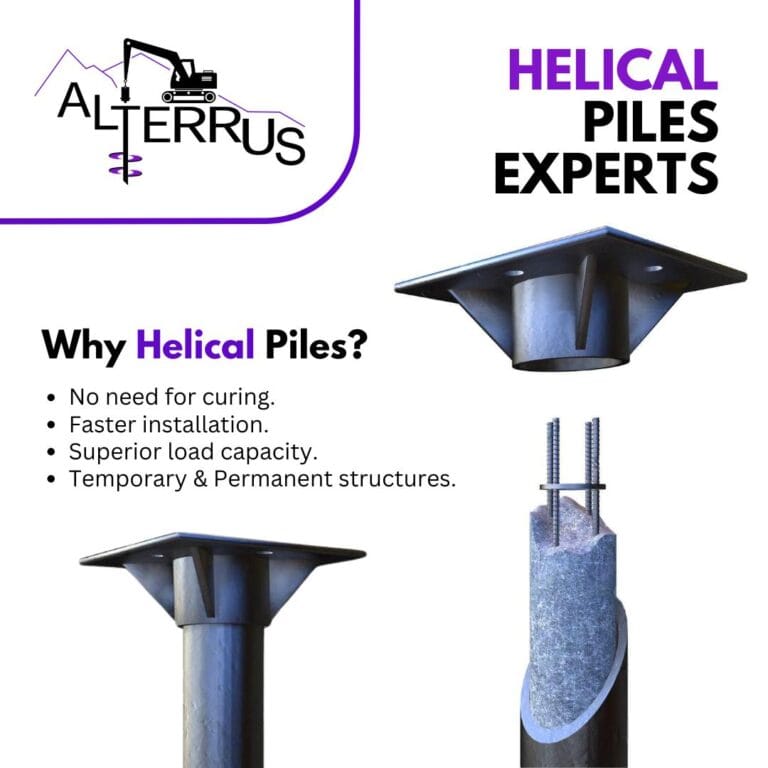 Alterrus Helical Piers for industrial use